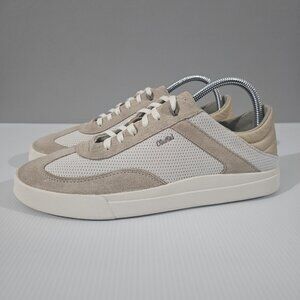 Olukai Kilea Classic Court Sneaker Womens Tan Tapa Suede Mesh Size 10